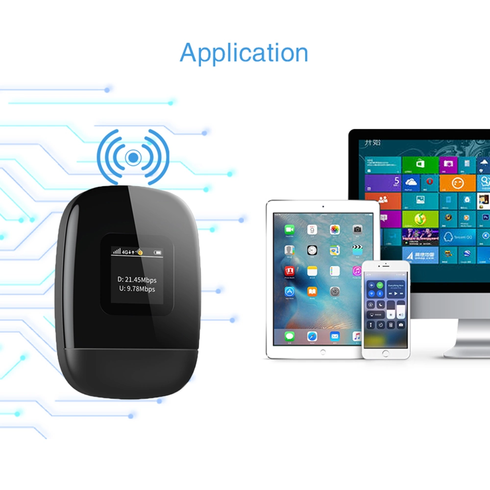Pocket 3G 4G LTE Wireless Hotspot Mifi 2.4G&5g Cat12 Portable WiFi Router for 10 Device with 4000mAh Battery Bank