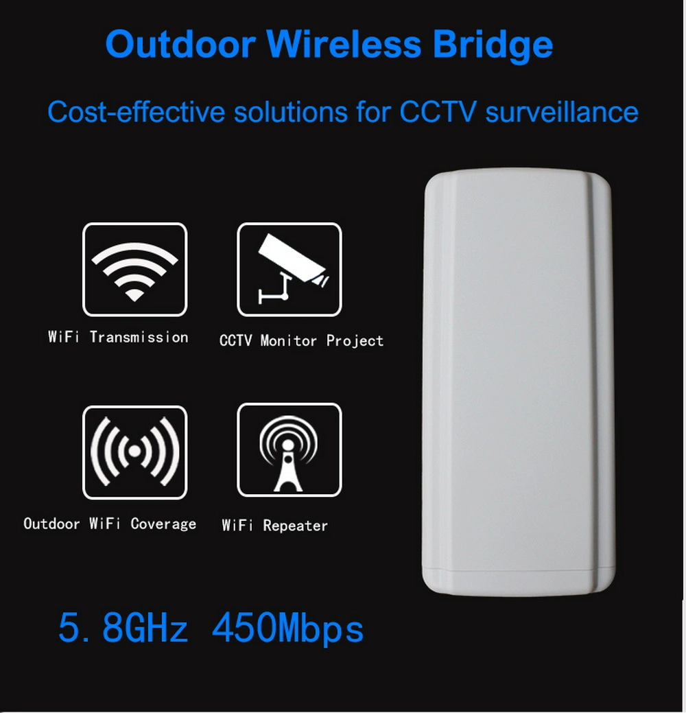 5.8GHz Long Range Wireless Outdoor Bridge CPE, Ptp, Ptmp, Rtl8881