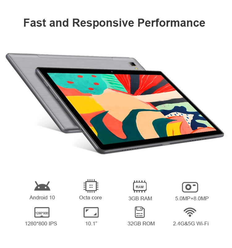 Hot Selling Android Tablet 10inch Screen Support Call Dual SIM Card Android Front Camera